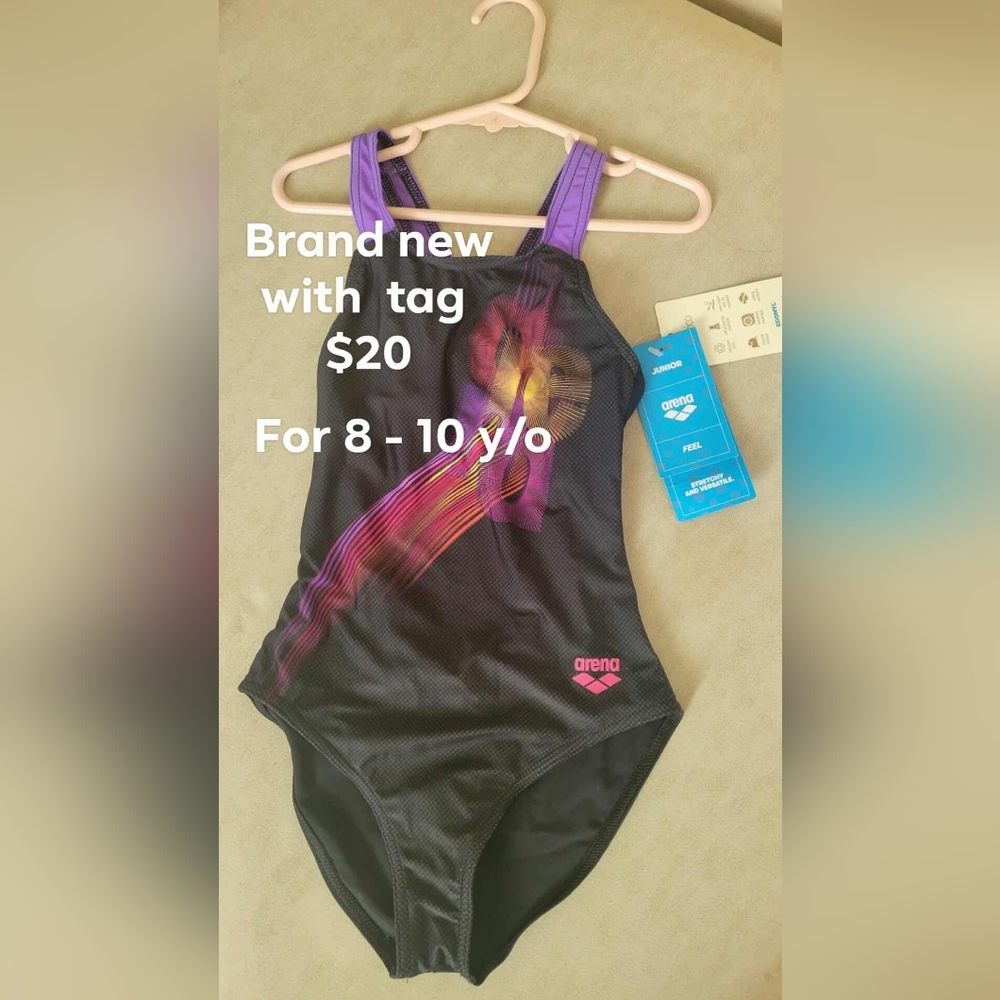 Arena Black and Purple Swimsuit